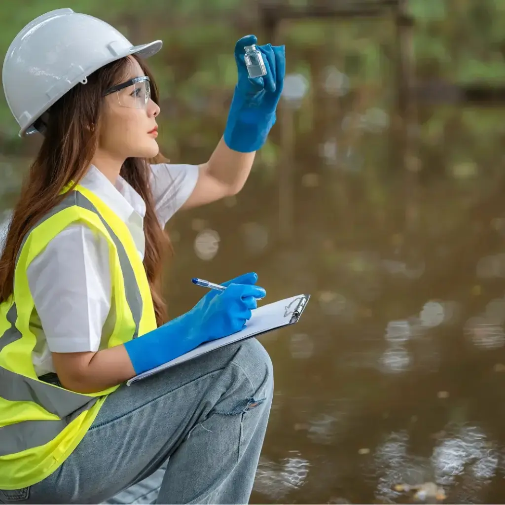 ingeniería ambiental, que se enfoca en la protección y mejora del entorno natural a través de la evaluación y gestión de recursos naturales como el agua."