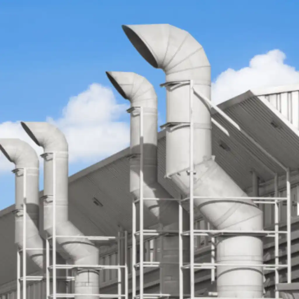 Este tipo de infraestructura es esencial para canalizar las emisiones de gases y vapores hacia sistemas de neutralizador de olores o filtros de aire, asegurando el cumplimiento ambiental.